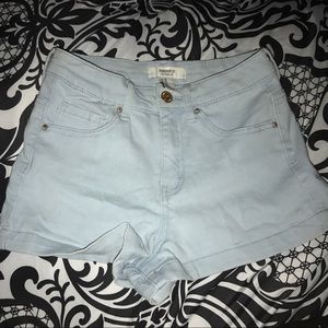 Light denim wash shorts NEVER WORN