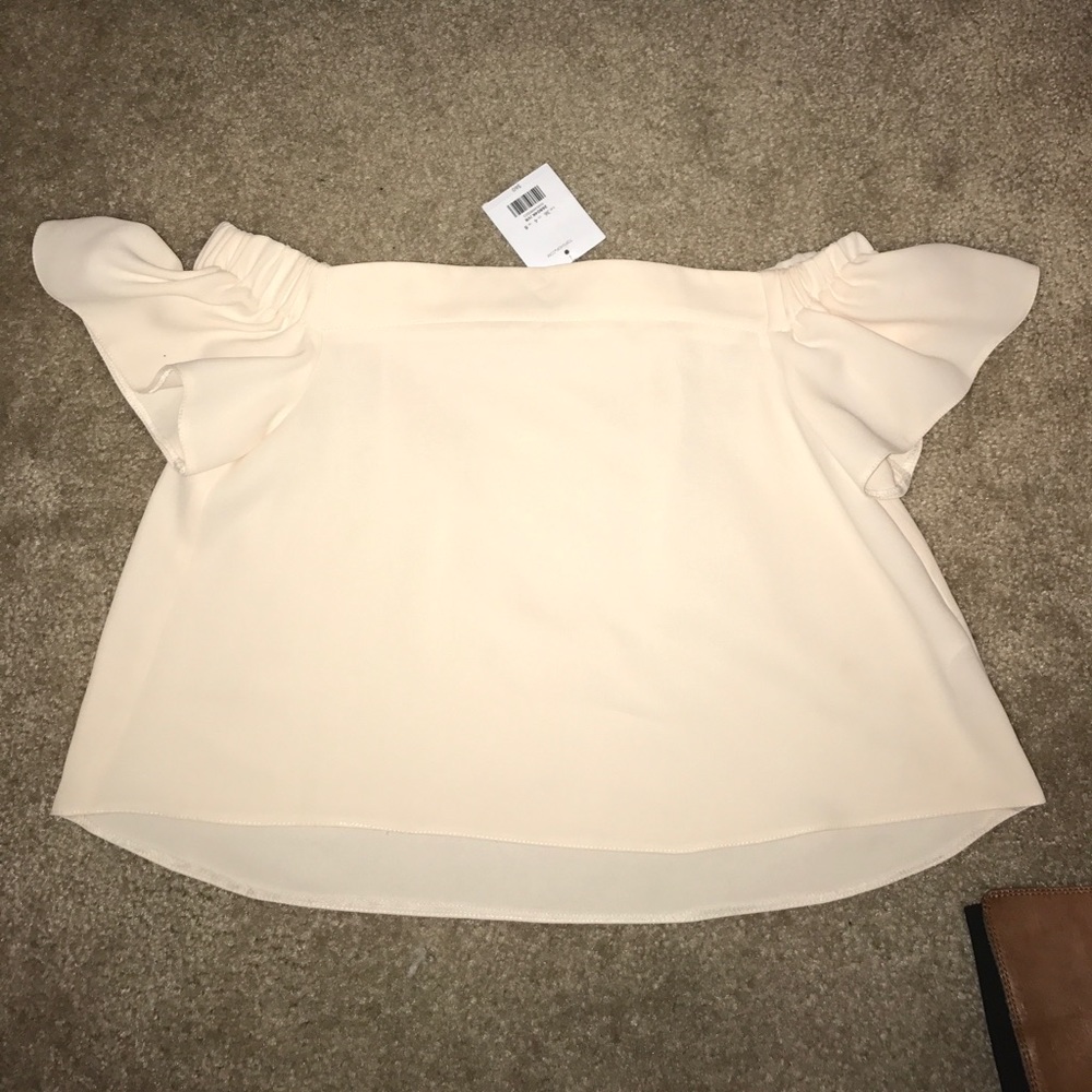 Blush off the shoulder top