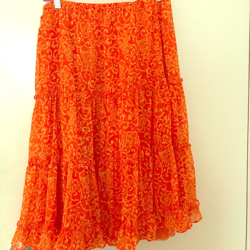 Long flowing pilgrim skirt