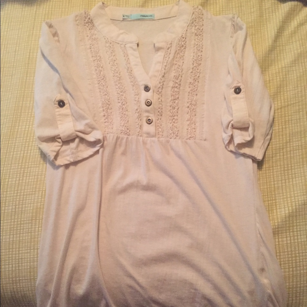 Cream Colored 1/2 sleeve