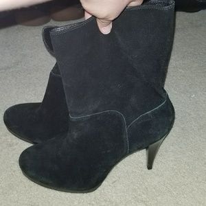 Black Suede COLE HAAN Nikeair Stiletto Boots 9.5