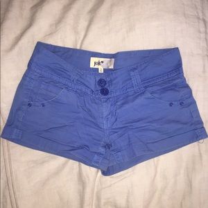 Blue jolt shorts, size 5