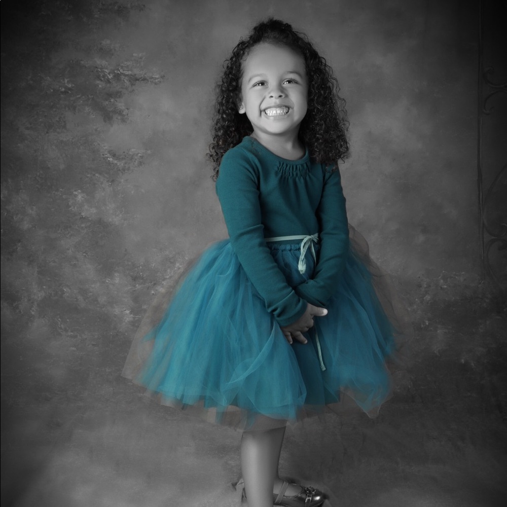 TEAL GIRLS BOUTIQUE TUTU DRESS - 4T