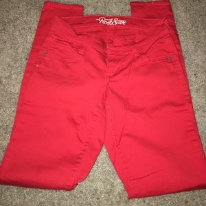 New never worn red Old Navy rockstar skinny jeans