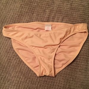 Xhileration peach ruffle swim bottom (size L)
