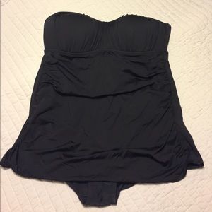 Black one piece bathing suit