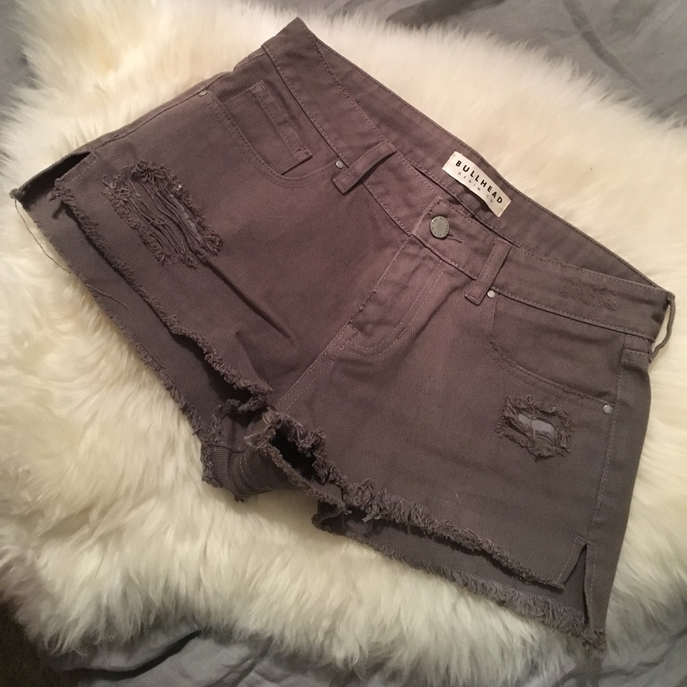 Pacsun olive denim cutoff shorts Size 27