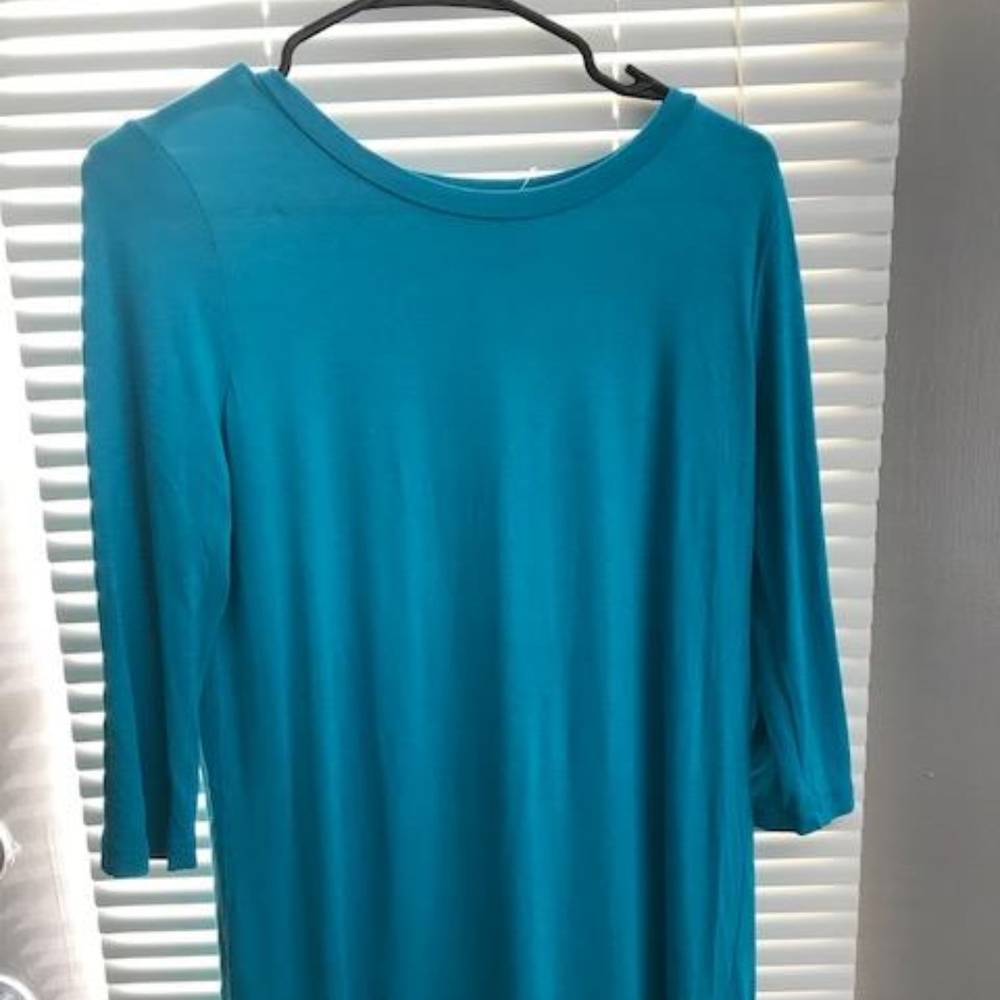 Blue Shirt Dress