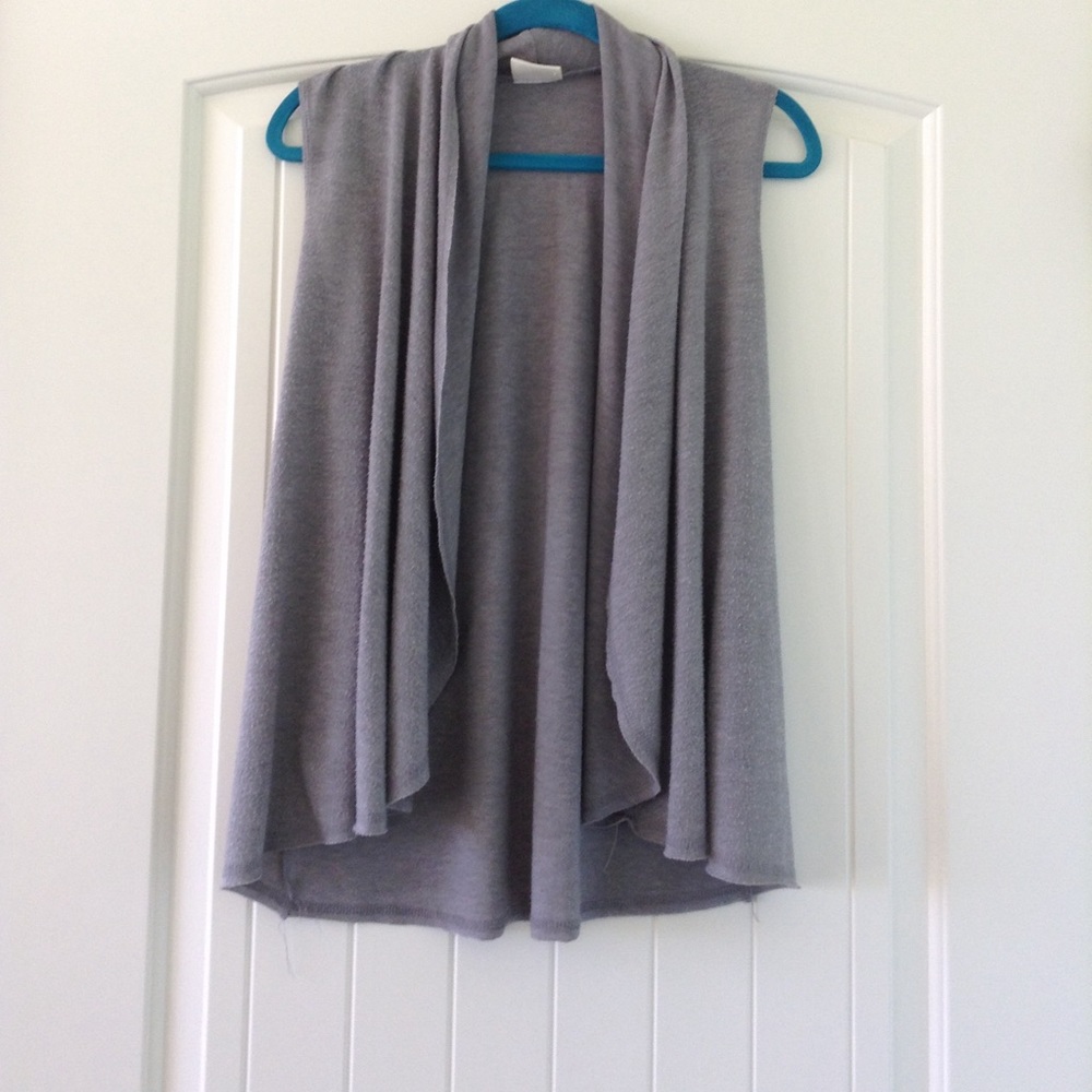 Girls gray cardigan