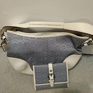 Authentic Coach Bag w/ mini wallet/card case