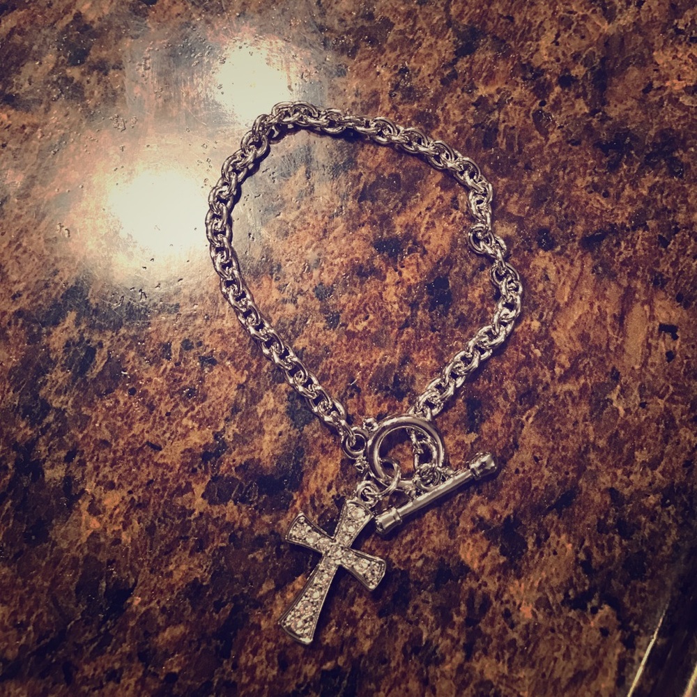 Cross Toggle Bracelet