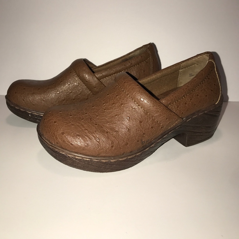 b.o.c. Born Concept Brown Leather Clogs - Picture 3 of 6