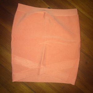 Marciano Mini bandage skirt coral size M