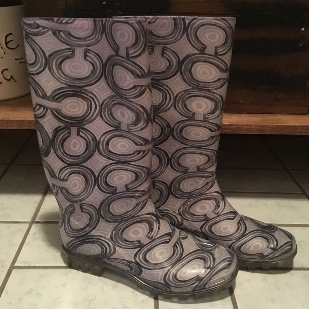 Coach Rainboots SIZE 7