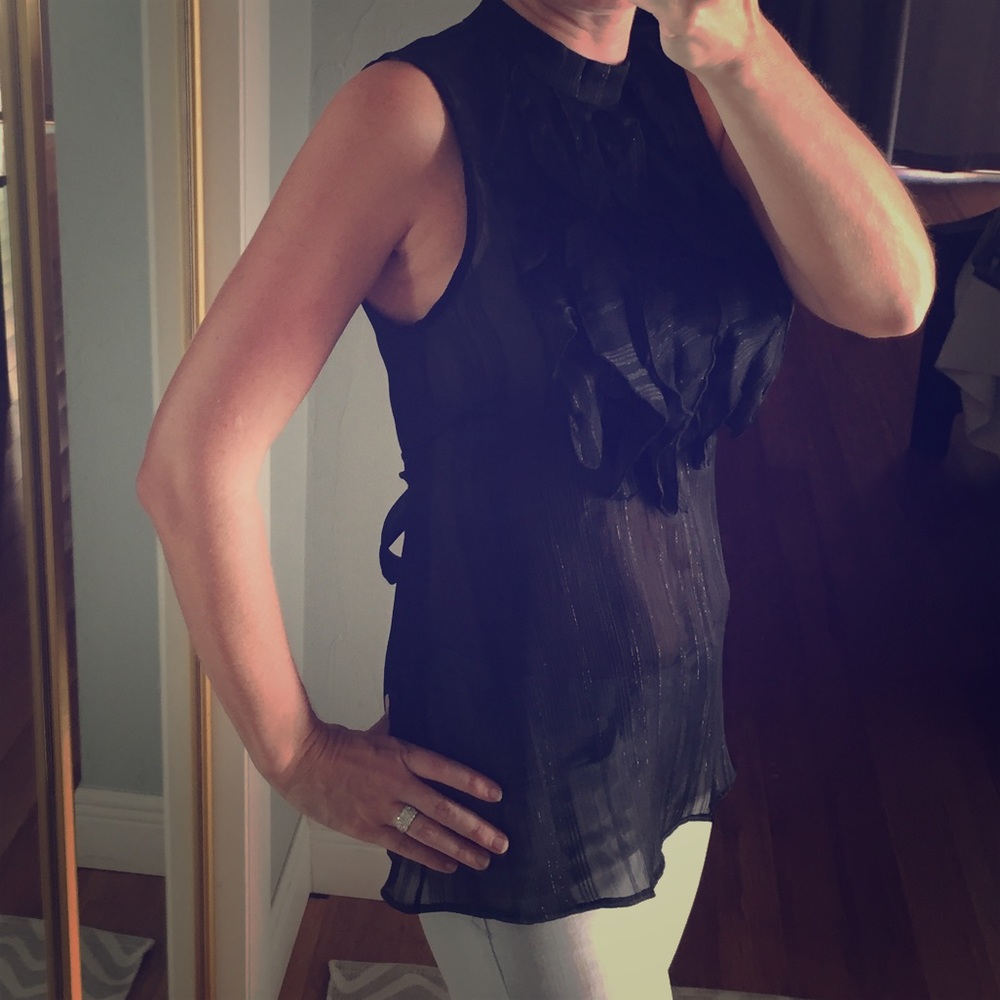 Sheer Sleeveless Top