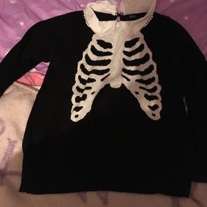 Rib cage shirt hot topic pastel goth