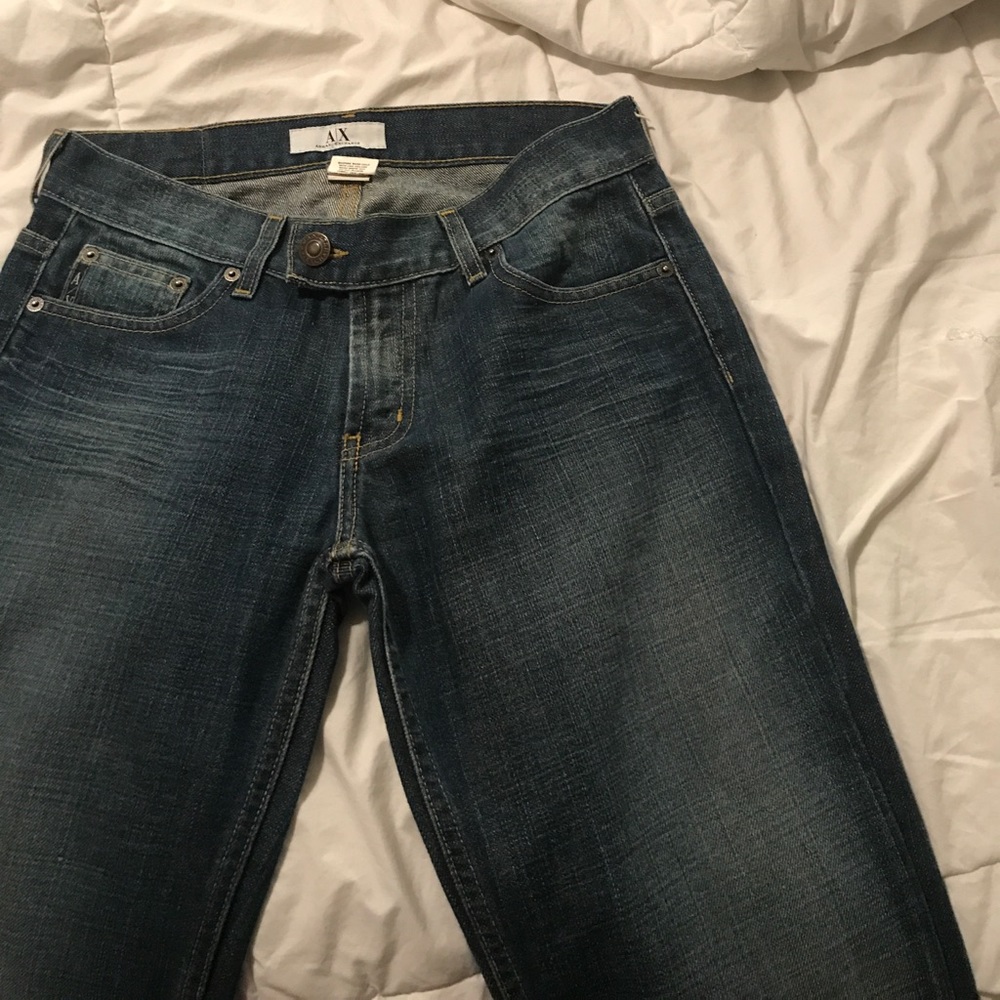 Armani Exchange wide leg jeans