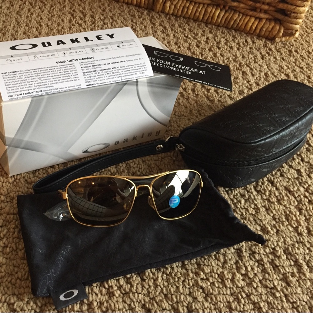 Oakley Women's Sanctuary Satin Gold Sunglasses