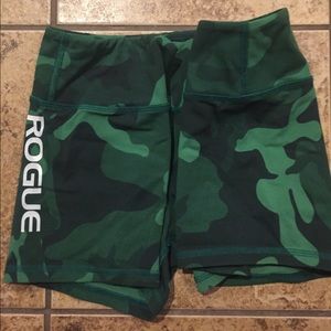 Rogue Fitness - GREEN Camo shorts