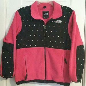 **4/$15** Large The North Face pink and polka dot