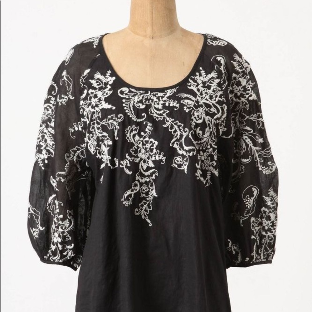 ANTHROPOLOGIE Edme & Esyllte Spot-Lit Salvia Top