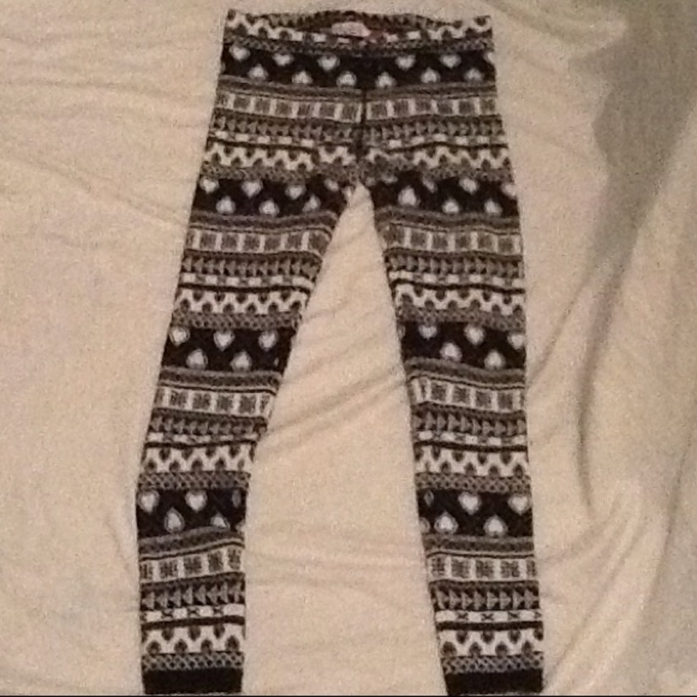 Printed Fleece-Like Leggings