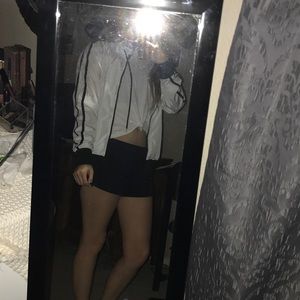 Black and White windbreaker jacket