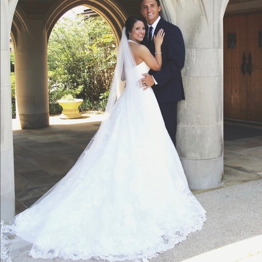 Eddy K customized Wedding Dress and Veil