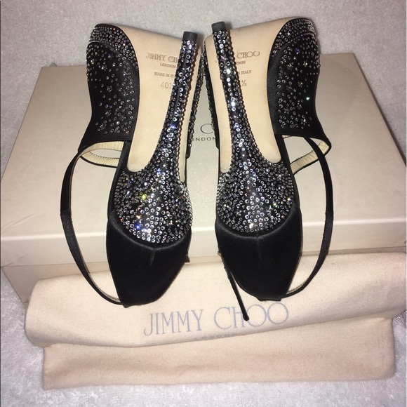 💜SEE VIDEO💜JIMMY CHOO💜Swarovski Crystals & Crystal Stars Sandals - Picture 6 of 17