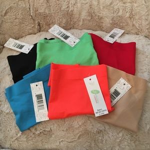 NWT 6 Pack Laser Cut Thongs