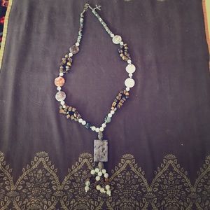 Afghanistan stone vintage antique necklace