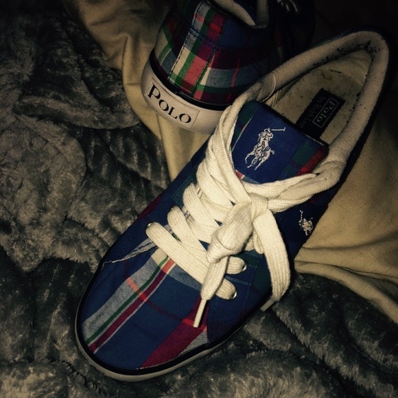Polo Ralph Lauren low top colored shoes.