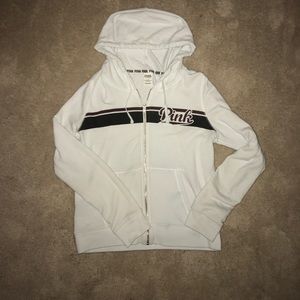 White PINK hoodie