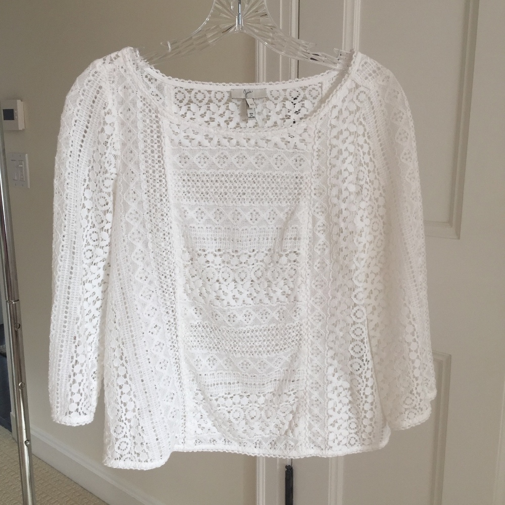 Joie Lace 3/4-Sleeve Top