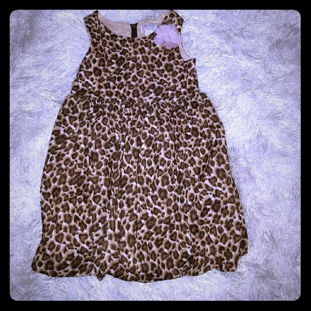Leopard print bubble dress.