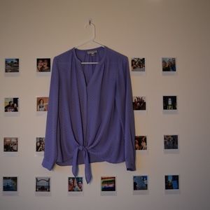 Purple Dotted Blouse