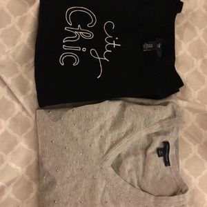 Two brand new sweaters