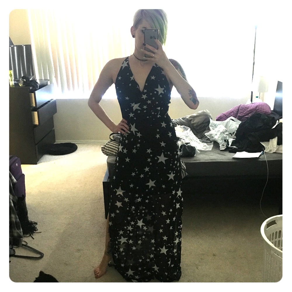 BooHoo Star pattern dress