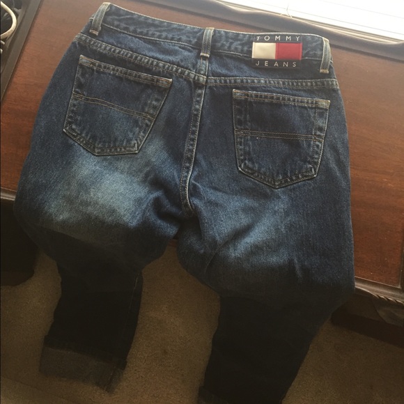 Vintage Tommy Jeans Size 3 Boot Cut Cuffed Bottoms - Picture 2 of 7