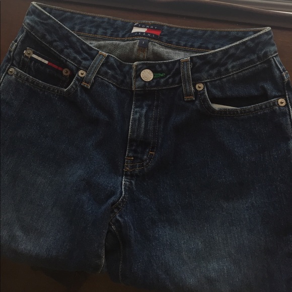 Vintage Tommy Jeans Size 3 Boot Cut Cuffed Bottoms - Picture 1 of 7