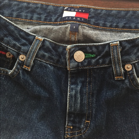 Vintage Tommy Jeans Size 3 Boot Cut Cuffed Bottoms - Picture 3 of 7