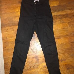 American Apparel black size medium high rise jean