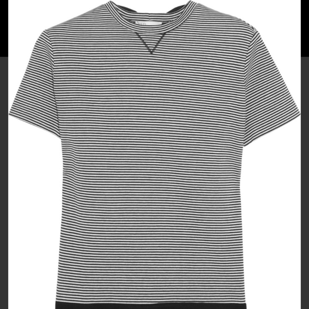 Bow back striped top