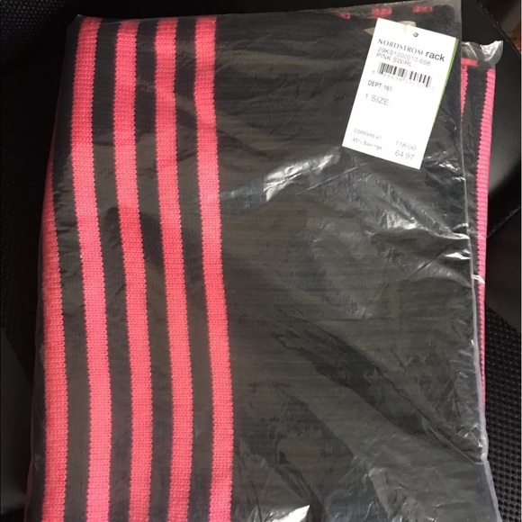 NWTs Kate Spade Pink Striped Wool Scarf Msrp $118 - Picture 2 of 3