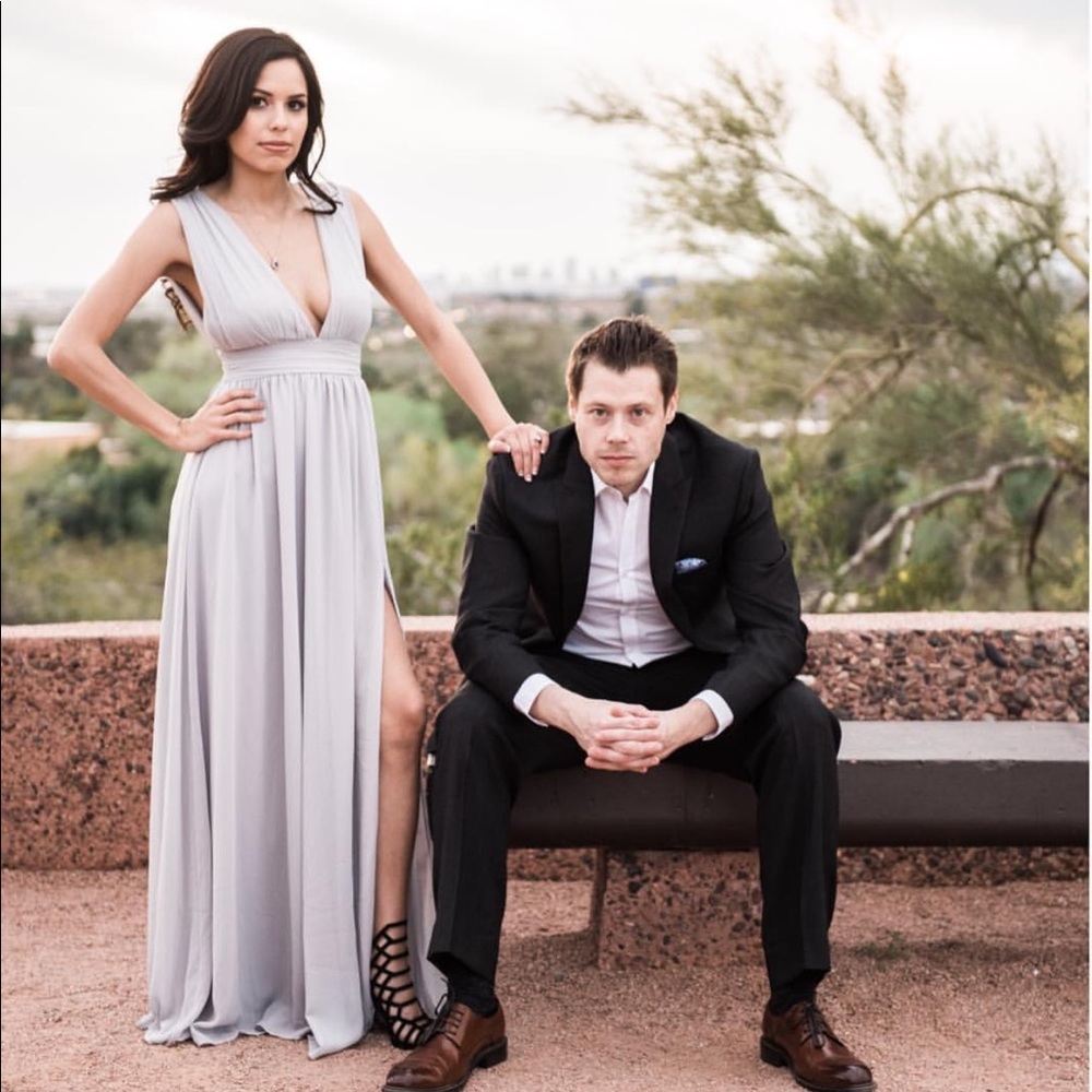 Grey dress- formal