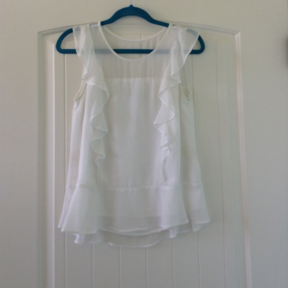 Abercombie kids girls white top