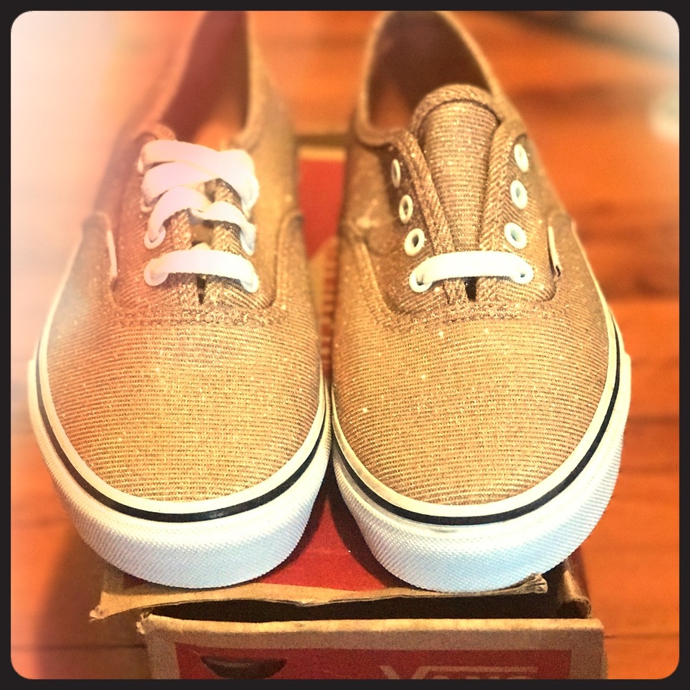Brand New Glitter Rose Gold Vans