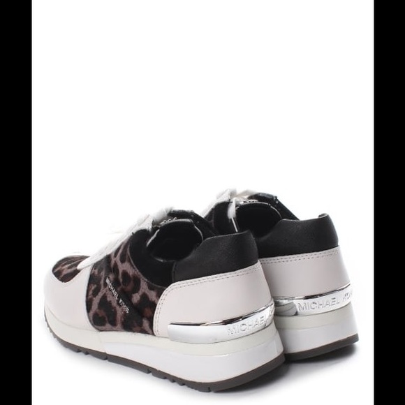 Michael Kors Allie Leather & Calf Hair Sneaker Sz6 - Picture 4 of 8