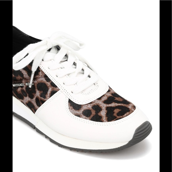 Michael Kors Allie Leather & Calf Hair Sneaker Sz6 - Picture 2 of 8