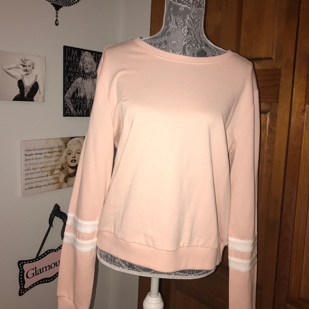 Pink Varsity Sweatshirt
